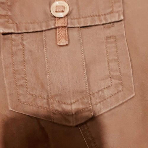 Zara cargo buggy pants Large, brown, cotton, like new