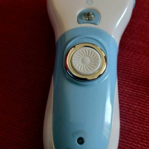 Electric Foot File with LED Light and 4 Heads, New