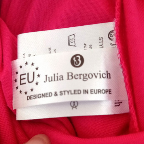 Julia Bergovich blouse used, bright fuchsia, size large