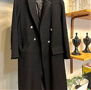 Γυναικείο παλτό ZARA extra small (μαύρο)