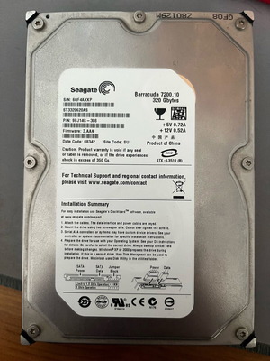 HDD disk 7200 320GB like new