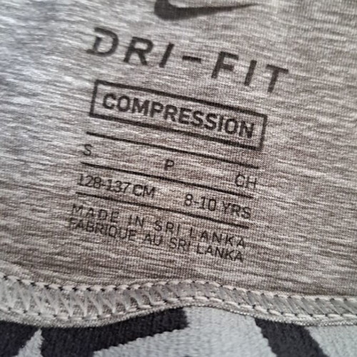 Nike Pro Cool HBR Compression Tights like new, kids, carbon heather black