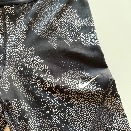 Nike women's dri fit training leggings like new, size XS, black with gray