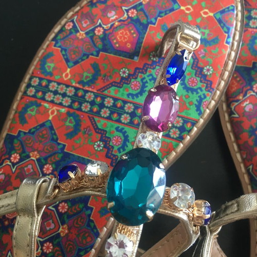 Antica Sartoria sandals size 38 like new with leather and decorative details