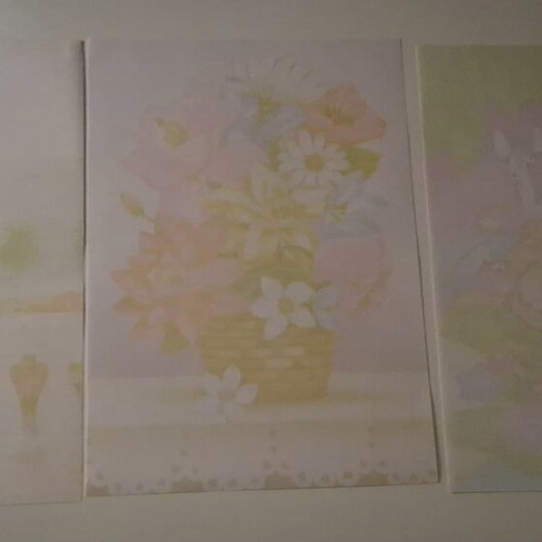 Large 1980 letter writing stationery collection, 24 sheets and 2 sets