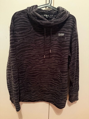 Fleece sweatshirt DKNY like new, black and gray