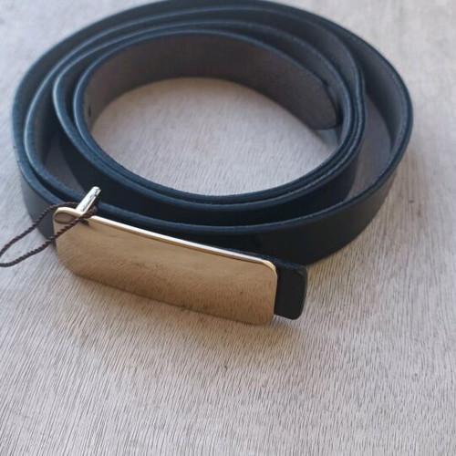 Women's leather belt new, real leather, black, size 65