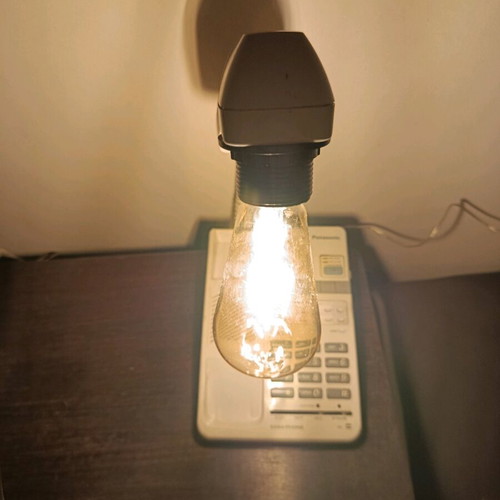 Handmade table lamp custom order made from 1999 telephone