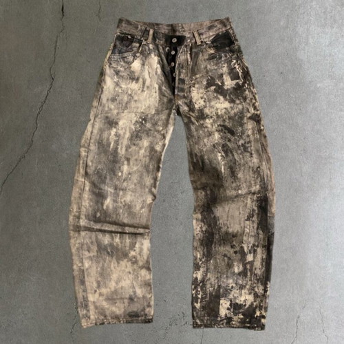 Acne Studios Trompe L’oeil Print pants new, multicolor, size M