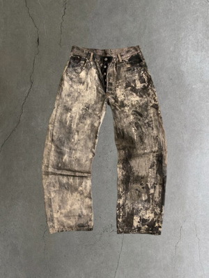 Acne Studios Trompe L’oeil Print pants new, multicolor, size M