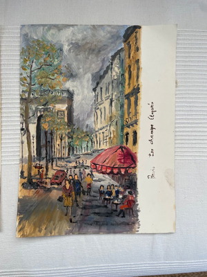 Three Parisian paintings used