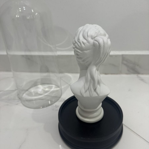 Aphrodite Bust in Glass Dome 30cm like new