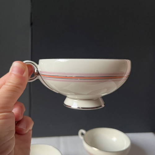 Pirkenhammer vintage porcelain tea cups set of 4 like new
