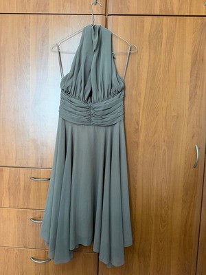 Dress like new with neck tie, gray, size M
