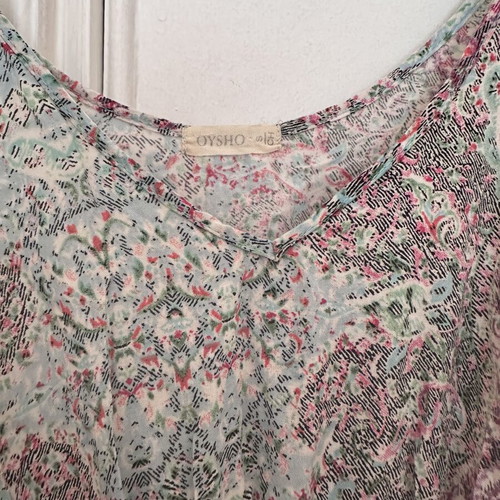 Oysho Boho Maxi Dress like new with colorful pink and blue pattern