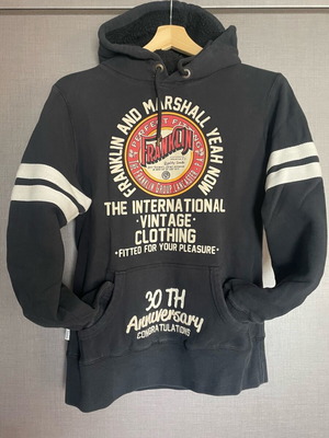 Franklin & Marshall 30th Anniversary Hoodie σαν καινούργιο, μέγεθος M, μαύρο