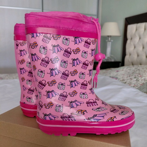 Giardino D'Oro rain boots like new, size 29, pink