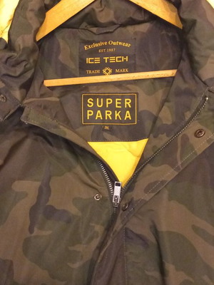 Παρκα παραλλαγής 3XL Ice Tech καινούργιο, ζεστό με επένδυση, πράσινο