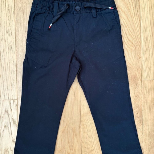 Tommy Hilfiger cotton twill pants dark blue, like new, size 2 years