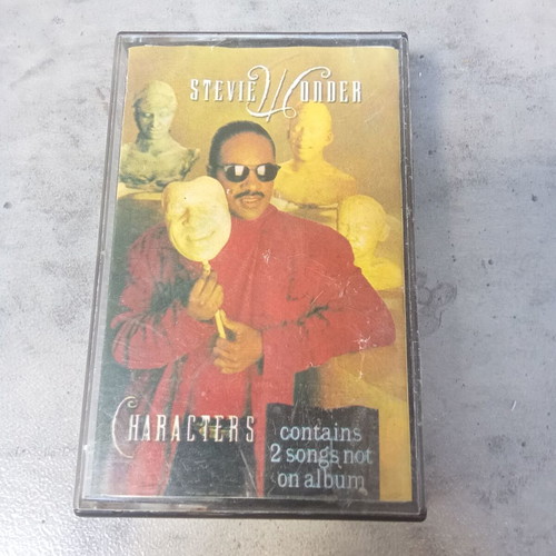Stevie Wonder Characters audio tape used, 1990s collectible