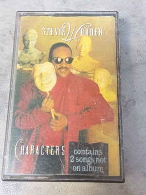 Stevie Wonder Characters audio tape used, 1990s collectible