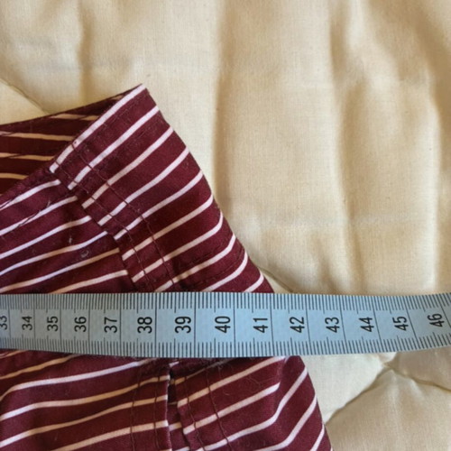 Hollister Board Shorts Size 28 XS Dark Blue Burgundy Striped Swim Trunks