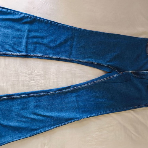 Mango jean pants dark blue flare, like new