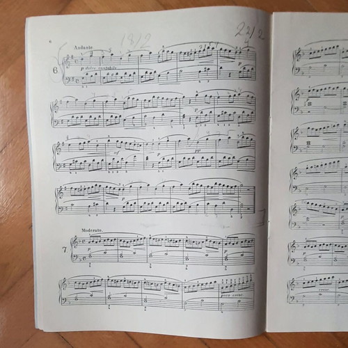 Duvernoy Ecole Primaire Opus 176 piano sheet music used