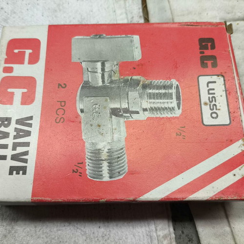 Brass Angle Valves New, 1/2'' Male Thread, Pack of 2