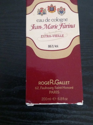Eau de Cologne Jean Marie Farina 200ml Roger Gallet new vintage