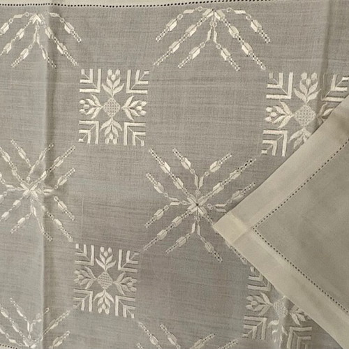 Table runner with napkins and placemats