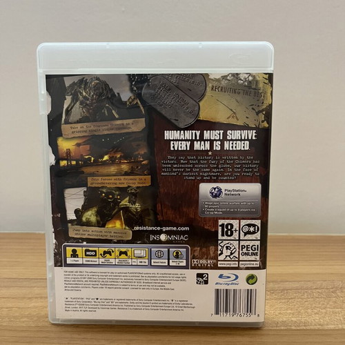 Resistance 2 PS3 game used