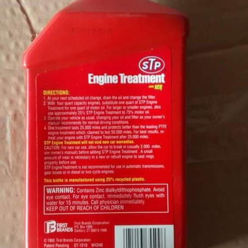 STP Engine Treatment 950ml new, 1990s vintage