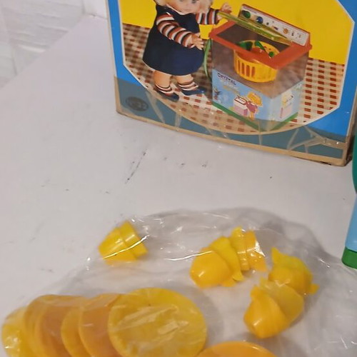 Solpa tin toy dishwasher from the 1970s, used, missing lid