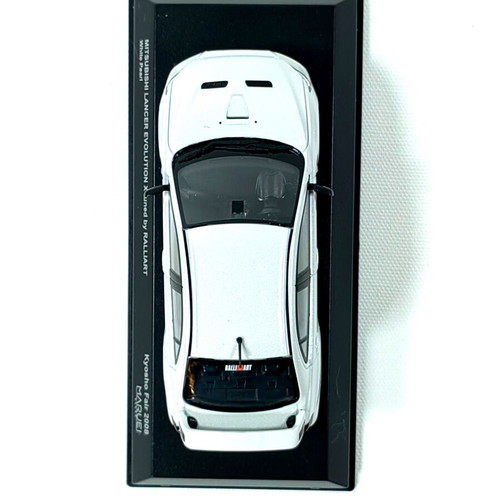 Mitsubishi Lancer Evolution X 1:43 diecast model tuned by Ralliart white pearl