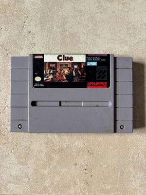 Clue Super Nintendo SNES American version