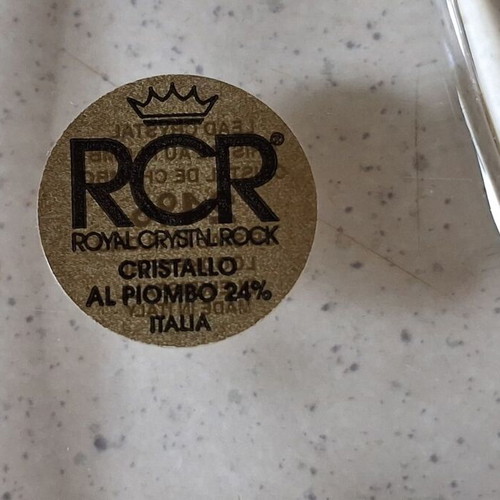 Crystal sailboat RCR like new, Made in Italy