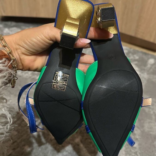 Pumps new size 39 blue and green
