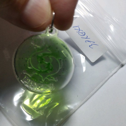 Handmade pendant with zodiac "Pisces" or "Sagittarius" or "Aquarius" or "Capricorn" made of liquid glass