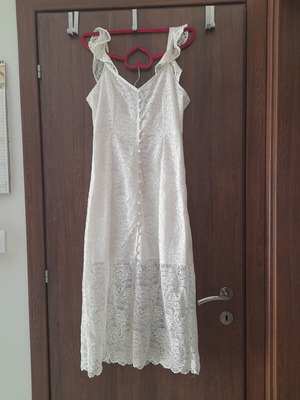 Glamorous white lace dress