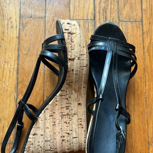 Haralas black vintage Y2K sandals size 39 used