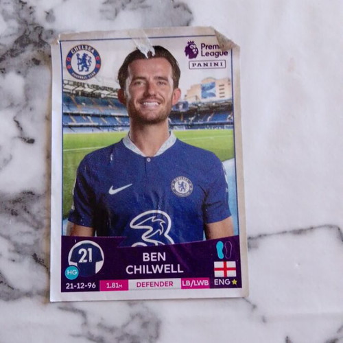 Panini FIFA 365 Ben Chilwell sticker used