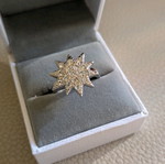 Silver star ring used