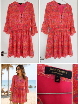 Φόρεμα Juicy Couture σαν καινούργιο, τροποποιημένο για medium/large, πολύχρωμο