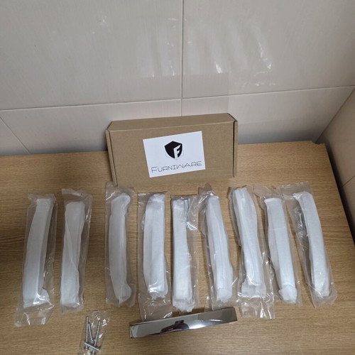 Furniware metal furniture handles set of 10, 17cm, new