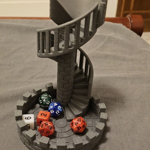 Dice Tower for board games and DND, like new, 20 cm height
