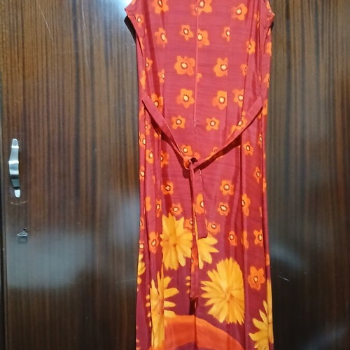 Vintage Maxi Floral Dress, Evgenidis Bros, Size Small-Medium