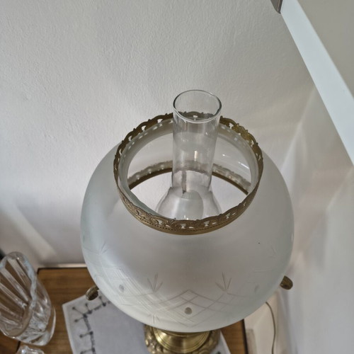 Brass vintage 70's table lamp like new