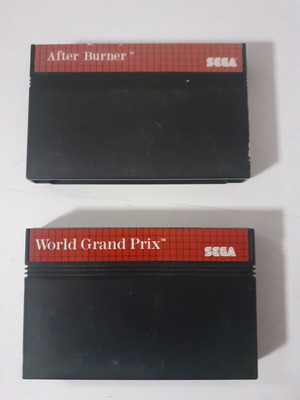 SEGA After Burner και World Grand Prix παιχνίδια Master System, σετ 2