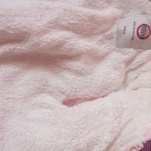 Joyce pink jacket with embossed hearts, age 5